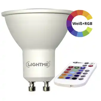 Conrad Lightme lm85190-2 led-lamp energielabel g (a - g) gu10 reflector 4.5 w = 28 w rgbw (ø x l) 50 mm x 57 mm colorchanging, dimba aanbieding