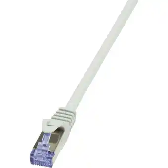 Conrad Logilink cq4072s rj45 netwerkkabel, patchkabel s/ftp 5.00 m grijs vergulde steekcontacten, vlambestendig, snagless 1 stuk(s) aanbieding