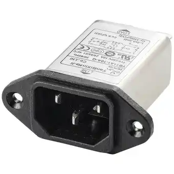 Conrad Tru components tc-10101440 netfilter met iec-connector 250 v/ac 10 a 0.3 mh (l x b x h) 58 x 50 x 22.8 mm 1 stuk(s) aanbieding