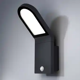 Conrad Ledvance endura style wall l 4058075214170 led-buitenlamp met bewegingsmelder (wand) donkergrijs aanbieding