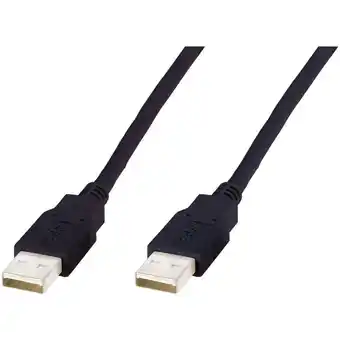 Conrad Digitus usb-kabel usb-a stekker 1.00 m zwart 10080004 aanbieding