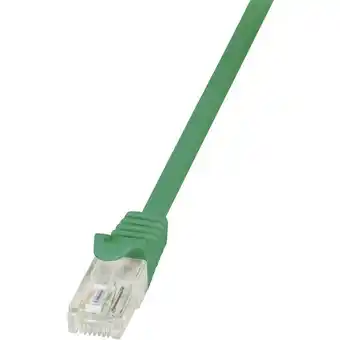 Conrad Logilink cp2035u rj45 netwerkkabel, patchkabel cat 6 u/utp 1.00 m groen snagless 1 stuk(s) aanbieding