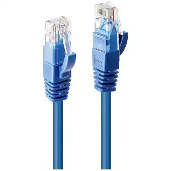 Conrad Lindy 48018 rj45 netwerkkabel, patchkabel cat 6 u/utp 2.00 m blauw 1 stuk(s) aanbieding