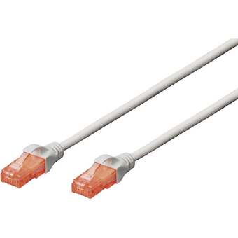 Conrad Digitus dk-1617-005 rj45 netwerkkabel, patchkabel cat 6 u/utp 0.50 m grijs snagless 1 stuk(s) aanbieding