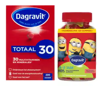 De Online Drogist Dagravit family pack totaal 30 + kids xtra vitaminions - 2 stuks aanbieding