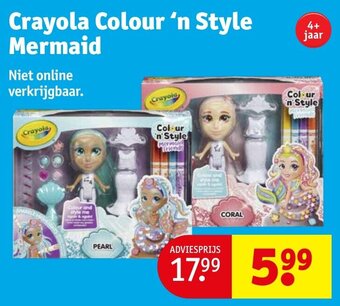 Kruidvat Crayola Colour 'n Style Mermaid aanbieding