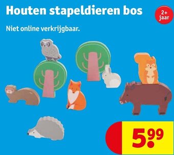 Kruidvat Houten stapeldieren bos aanbieding