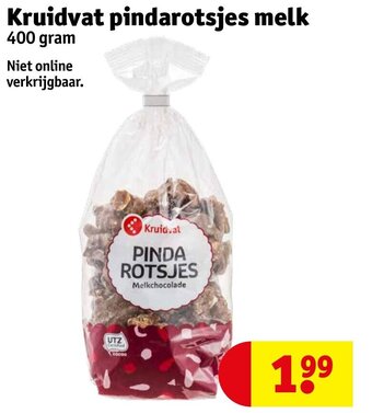 Kruidvat Kruidvat pindarotsjes melk 400 gram aanbieding