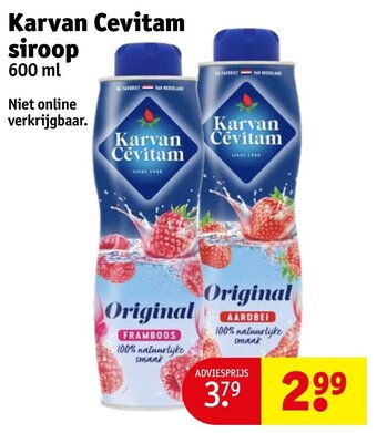 Kruidvat Karvan Cevitam siroop 600 ml aanbieding