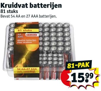 Kruidvat Kruidvat batterijen 81 stuks aanbieding