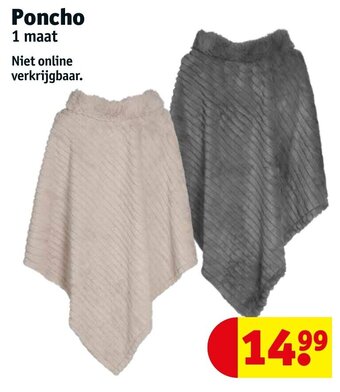 Kruidvat Poncho 1 maat aanbieding
