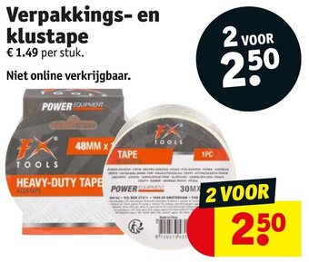 Kruidvat Verpakkings en klustape aanbieding