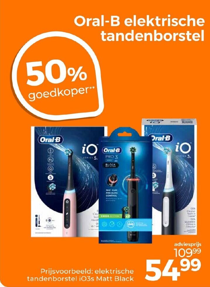 Trekpleister Oral-B elektrische tandenborstel aanbieding