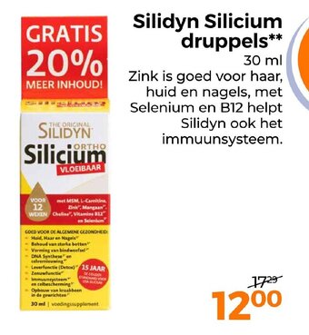 Trekpleister Silidyn Silicium druppels aanbieding