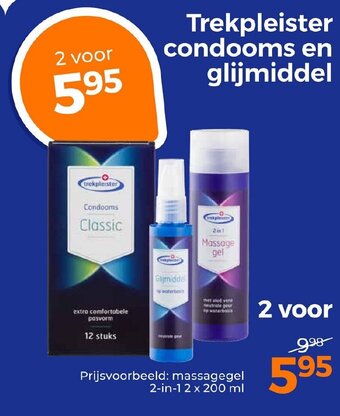 Trekpleister Trekpleister condooms en glijmiddel aanbieding
