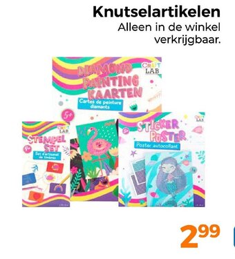 Trekpleister Knutselartikelen aanbieding