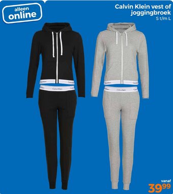 Trekpleister Calvin Klein vest of joggingbroek aanbieding