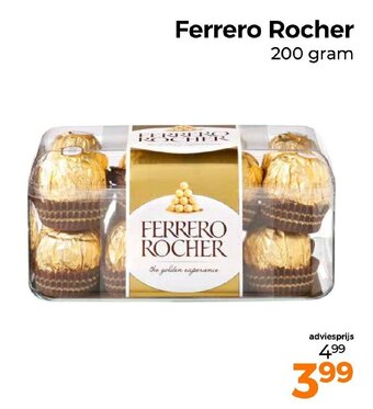 Trekpleister Ferrero Rocher 200 gram aanbieding