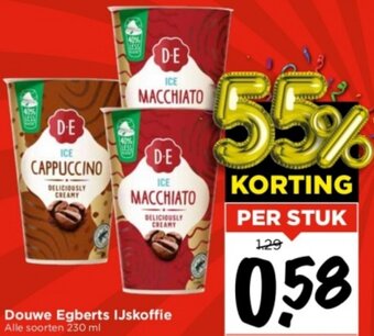 Vomar Voordeelmarkt Douwe Egberts IJskoffie  230 ml aanbieding