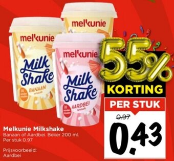 Vomar Voordeelmarkt Melkunie Milkshake  200 ml. aanbieding