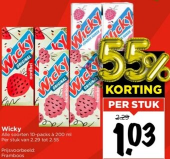 Vomar Voordeelmarkt Wicky  200ml aanbieding