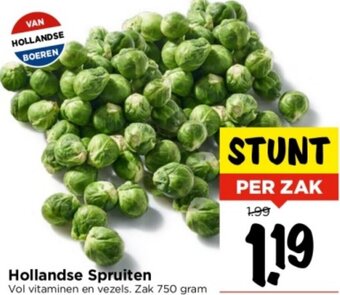 Vomar Voordeelmarkt Hollandse Spruiten  750g aanbieding