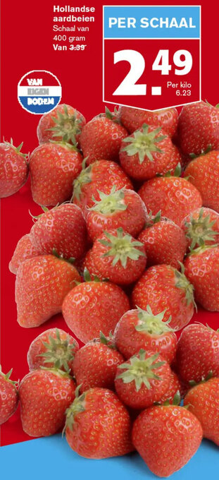 Hoogvliet Hollandse aardbeien 400g aanbieding