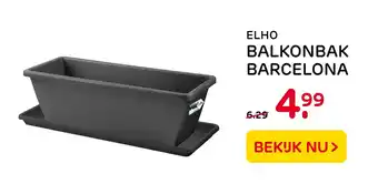 Praxis Elho balkonbak barcelona aanbieding