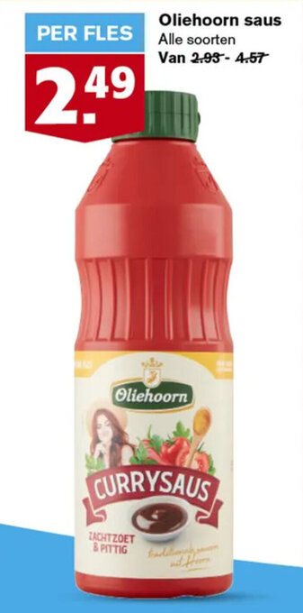 Hoogvliet Oliehoorn saus aanbieding