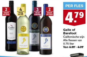 Hoogvliet Gallo of Barefoot aanbieding