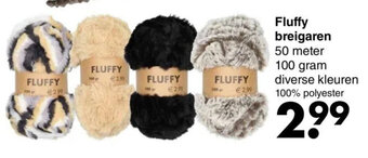 Wibra Fluffy breigaren aanbieding