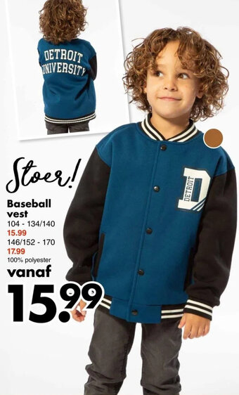 Wibra Baseball vest aanbieding