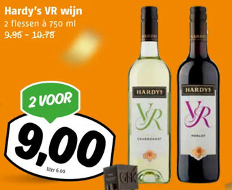 Poiesz Hardy's VR wijn  750 ml aanbieding