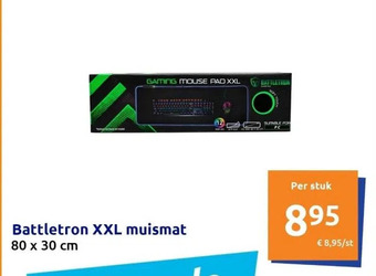 Action Battletron xxl muismat 80 x 30 cm aanbieding