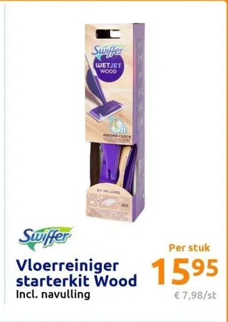 Action Vloerreiniger starterkit wood aanbieding