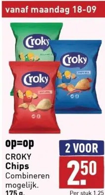 ALDI Chips combineren mogelijk. 175 g. aanbieding