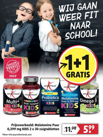Lucovitaal Melatonine puur aanbieding