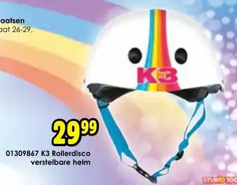 ToyChamp K3 Rollerdisco verstelbare helm aanbieding