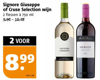 Poiesz Signore Giuseppe of Cruse Selection wijn 2 flessen à 750 ml aanbieding