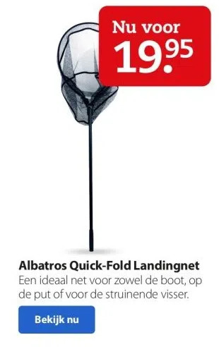 Boerenbond Albatros quick-fold landingnet aanbieding