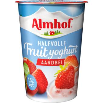 Dekamarkt Almhof halfvolle yoghurt aardbei aanbieding