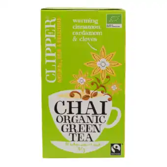 Dekamarkt Clipper chai green tea organic aanbieding