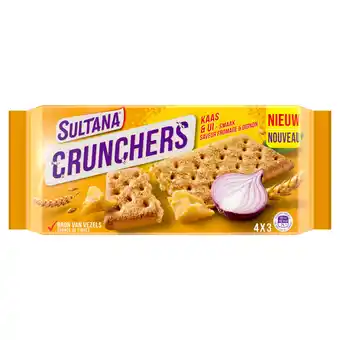 Dekamarkt Sultana crunchers kaas ui 4x3 stuks aanbieding