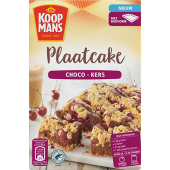 Dekamarkt Koopmans plaatcake choco kers aanbieding