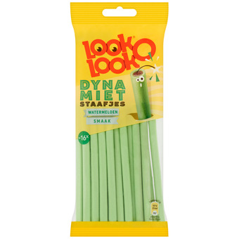 Dekamarkt Look o look dynamietstaafjes meloen zoet snoep zak aanbieding