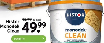 GAMMA Histor monodek clean aanbieding
