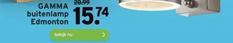 GAMMA Gamma buitenlamp edmonton aanbieding
