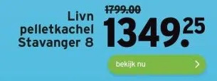 GAMMA Livn pelletkachel aanbieding