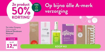 Holland & Barrett The lekker company prijsvoorbeeld: natural deodorant aanbieding