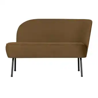 fonQ Bepurehome lounge fauteuil rechts vogue - fluweel - geel - 68x110x65 aanbieding